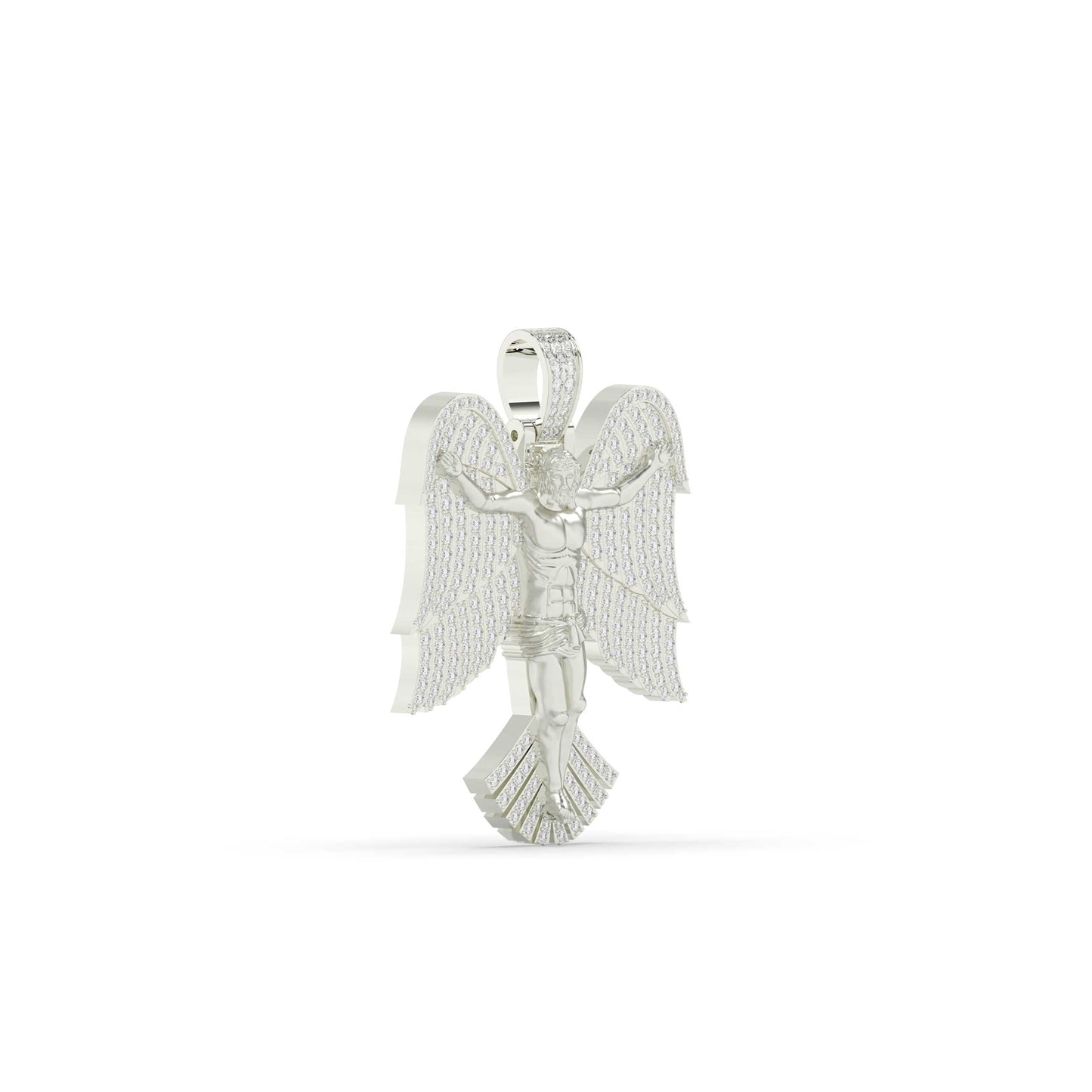 Jesus With Angel Wings Pendant