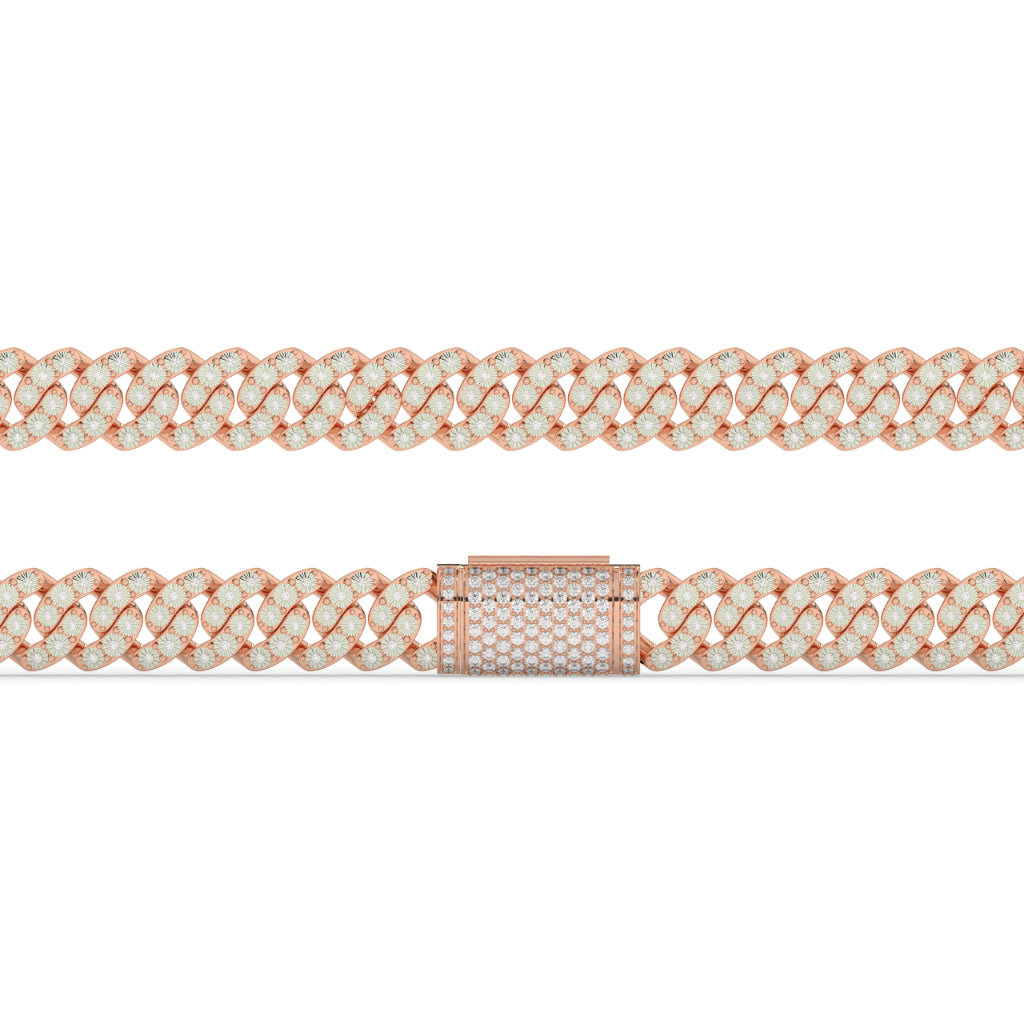 Diamond Iced Cuban Link Bracelet
