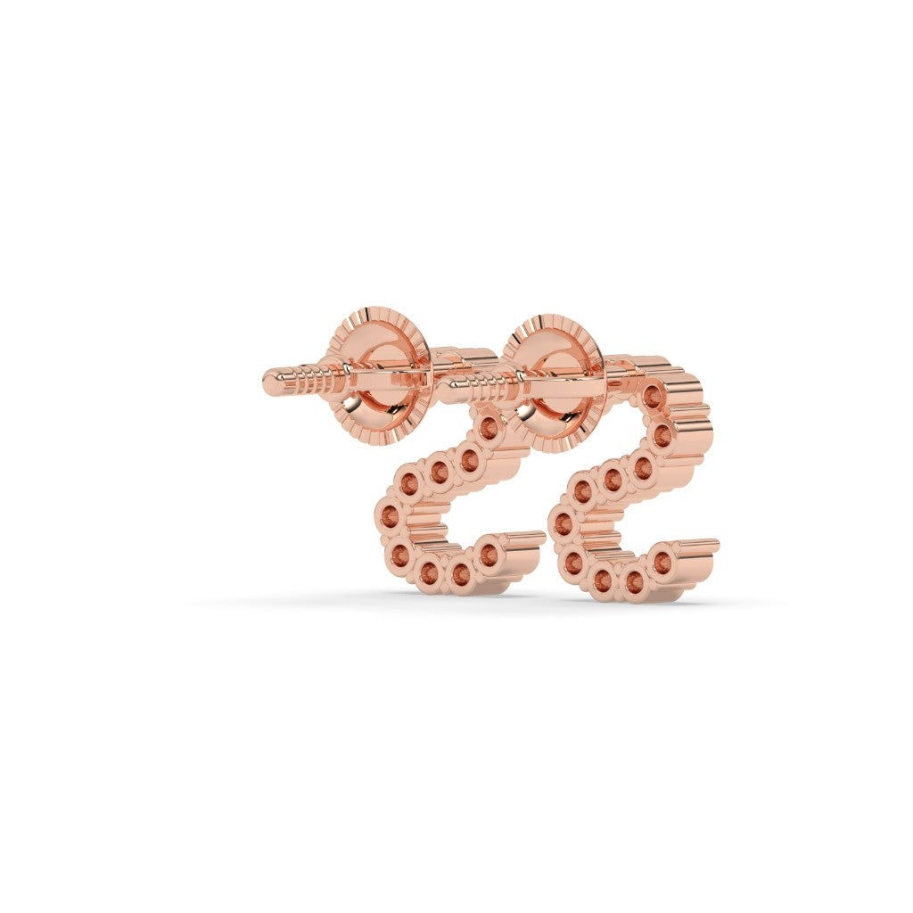 Elegant S Shape Diamond Studs