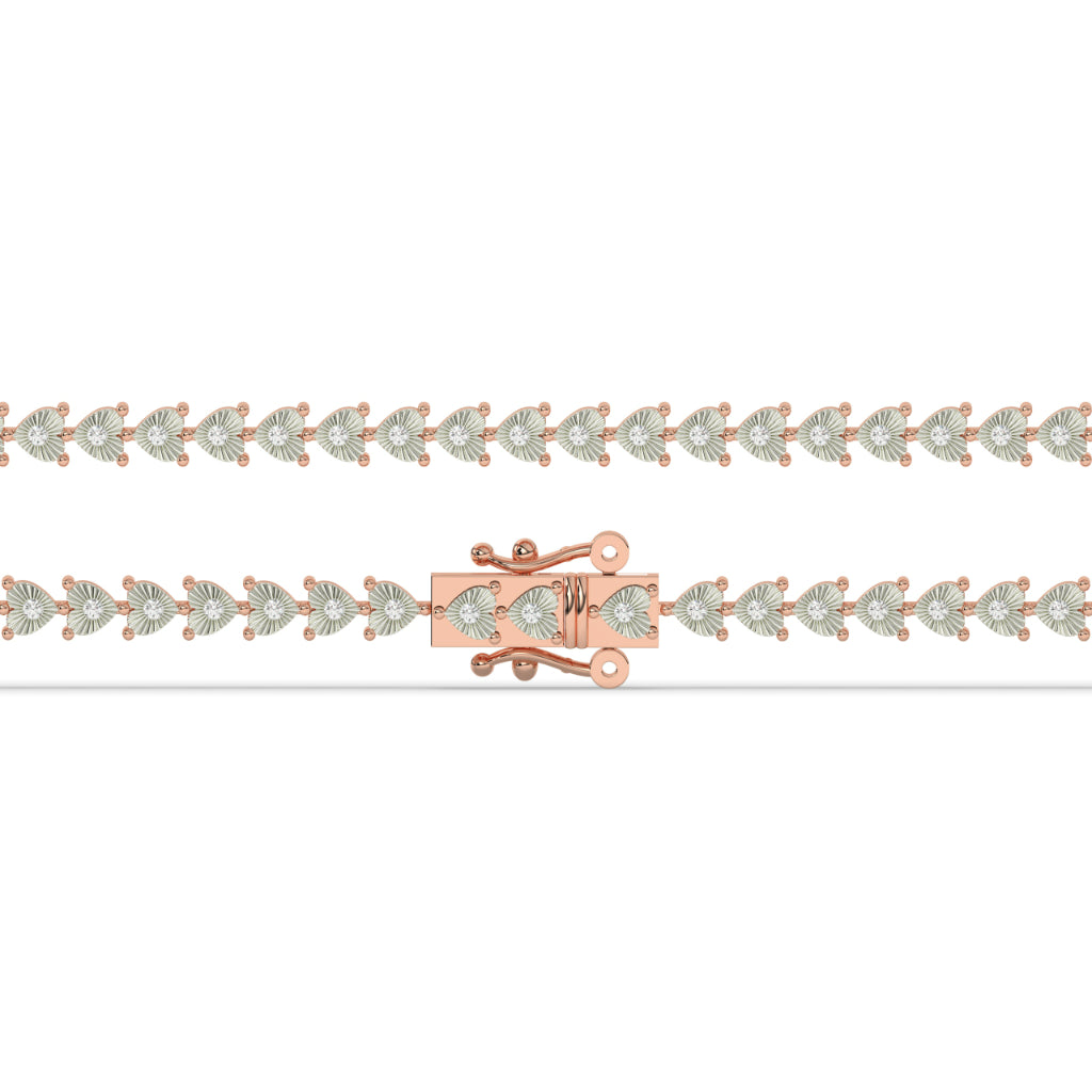 Delicate Petal Design Gold Bracelet