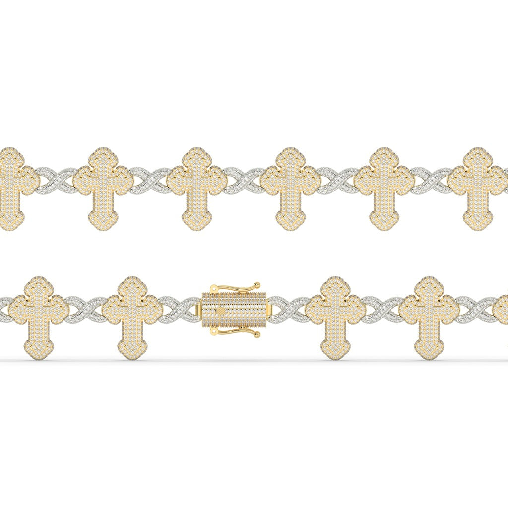 Faith Over Ice Gold Bracelet