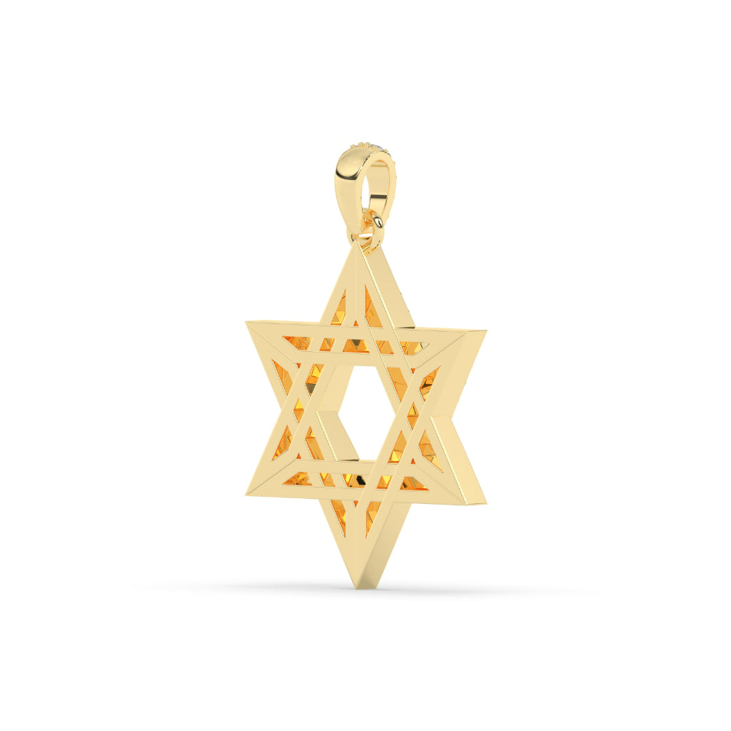 Diamond Star Gold Charm Necklace