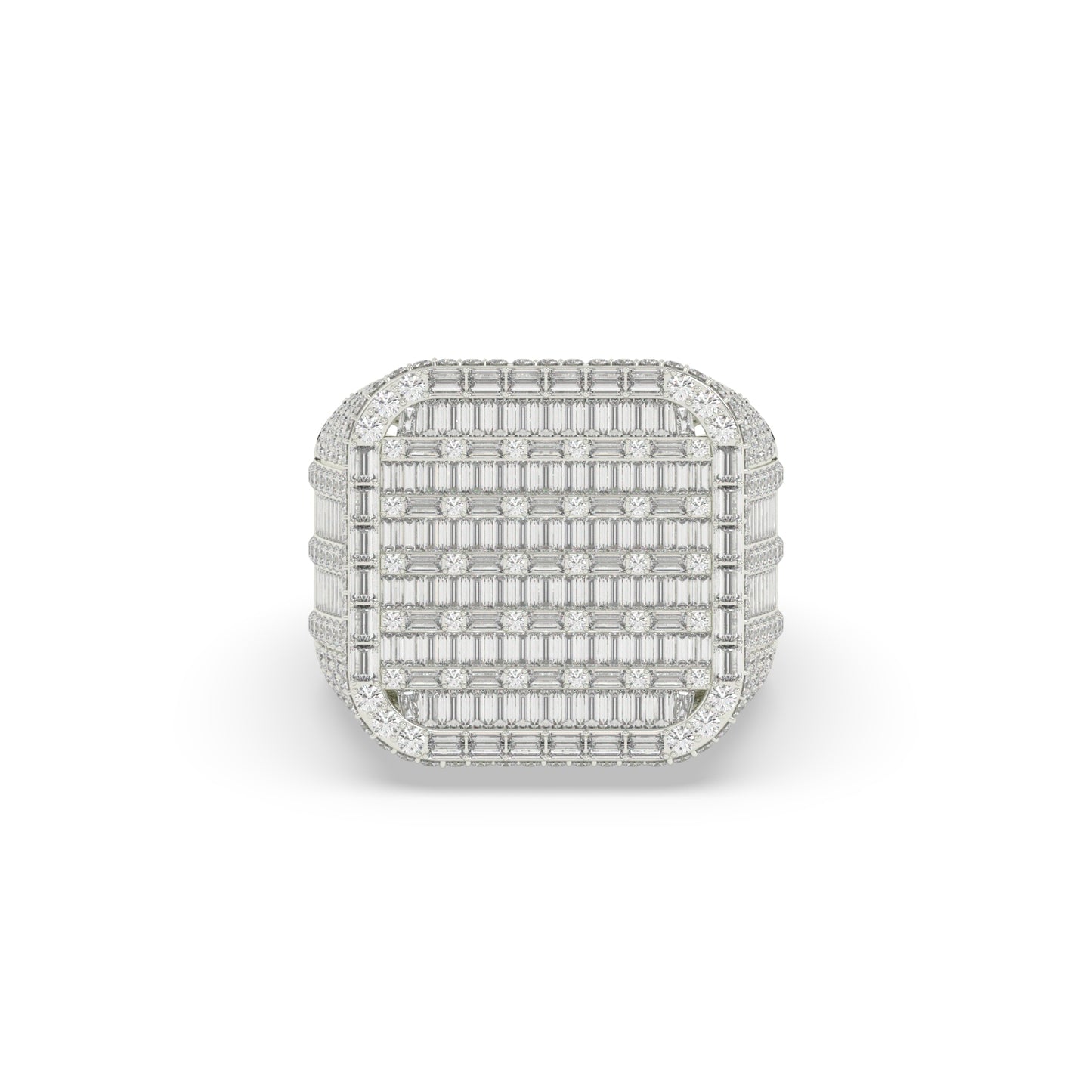 Empire Grid Baguette Diamond Ring