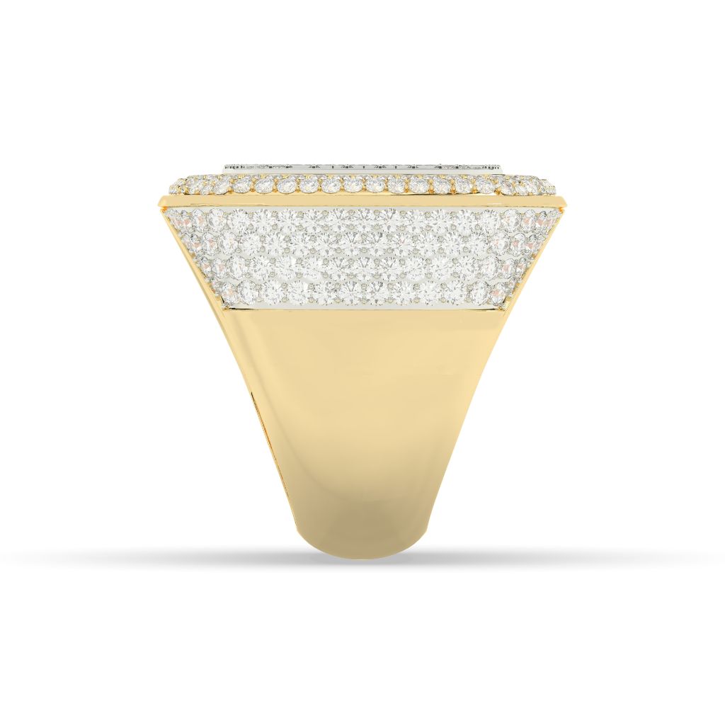 Grid Luxe Cushion Diamond Ring