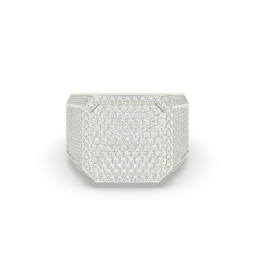 Bold Octagon Frosted Power Ring