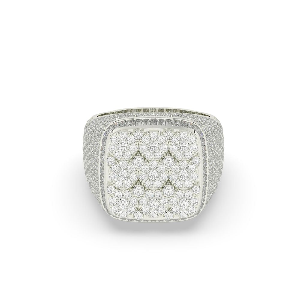 Royal Cluster Square Statement Ring