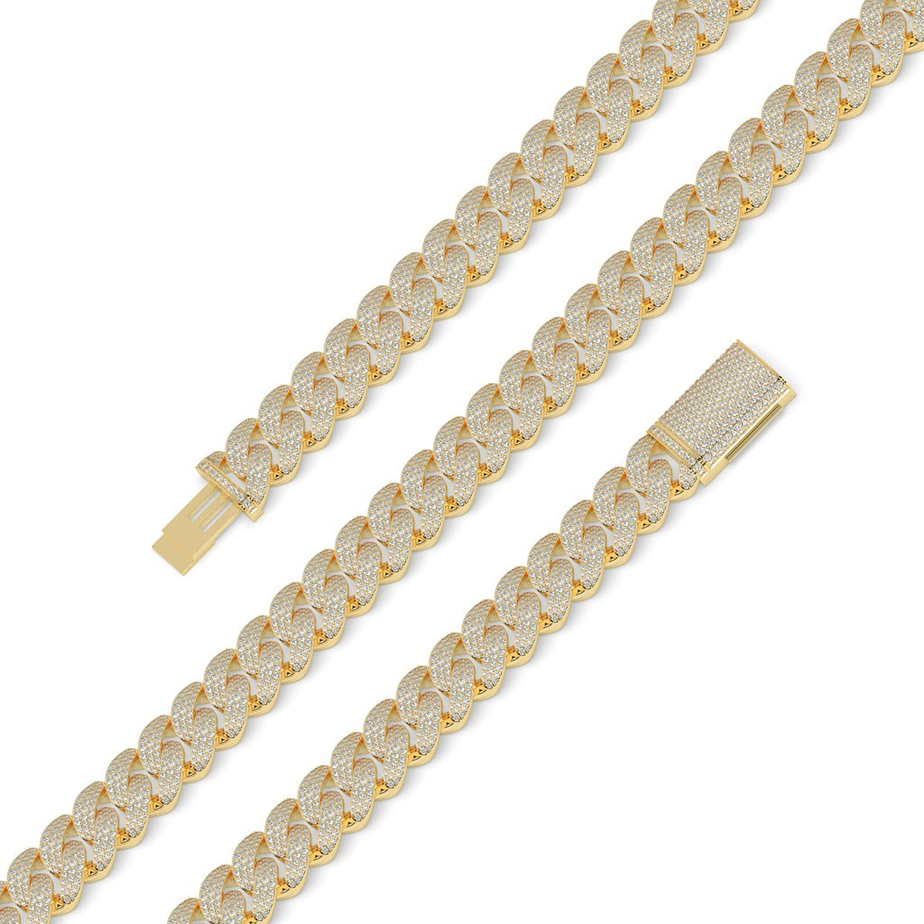 Solid Shine Iced Cuban Chain