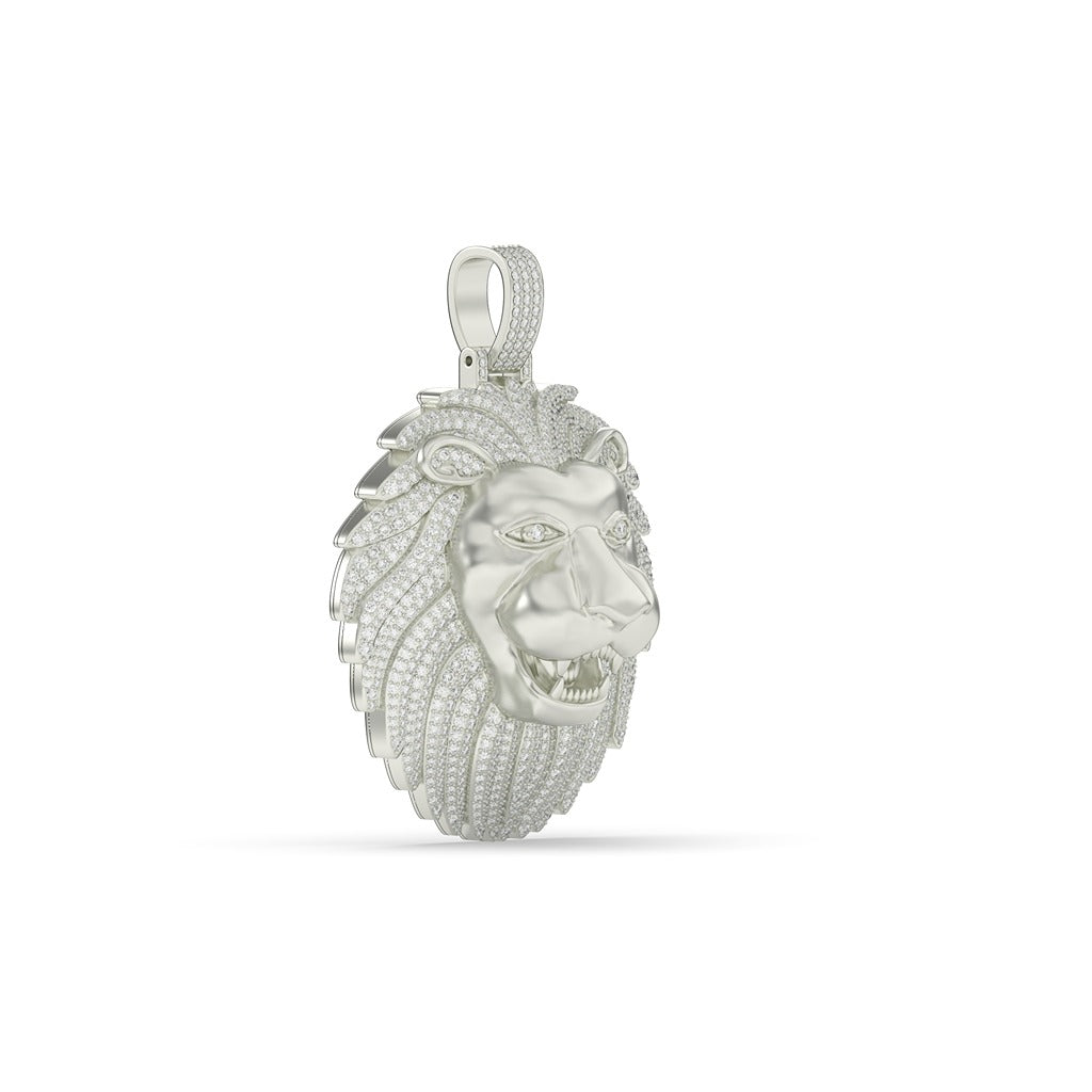 Regal Lion Mane Pendant Charm