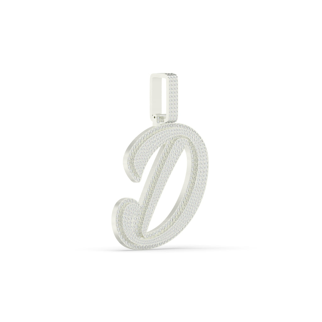 Diamond D Initial Pendant Charm