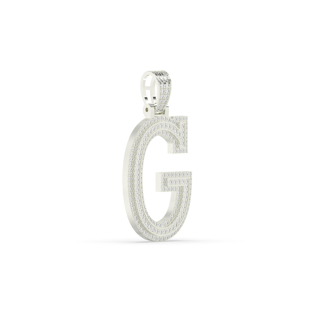 Glitter Gold G Letter Pendant