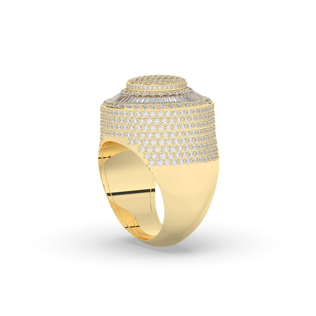 Radiant Triple Layer Circle Ring