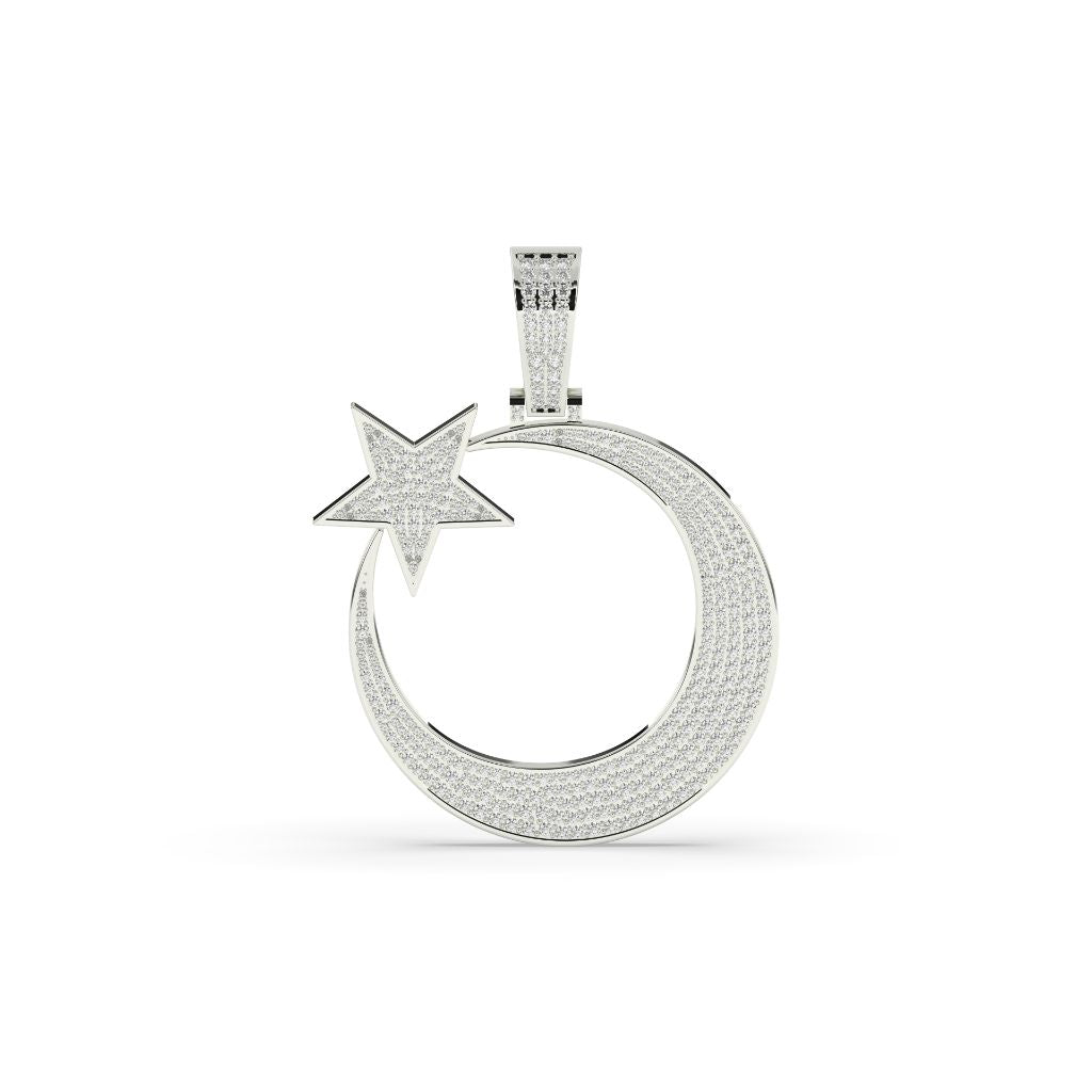 Golden Moon and Star Charm