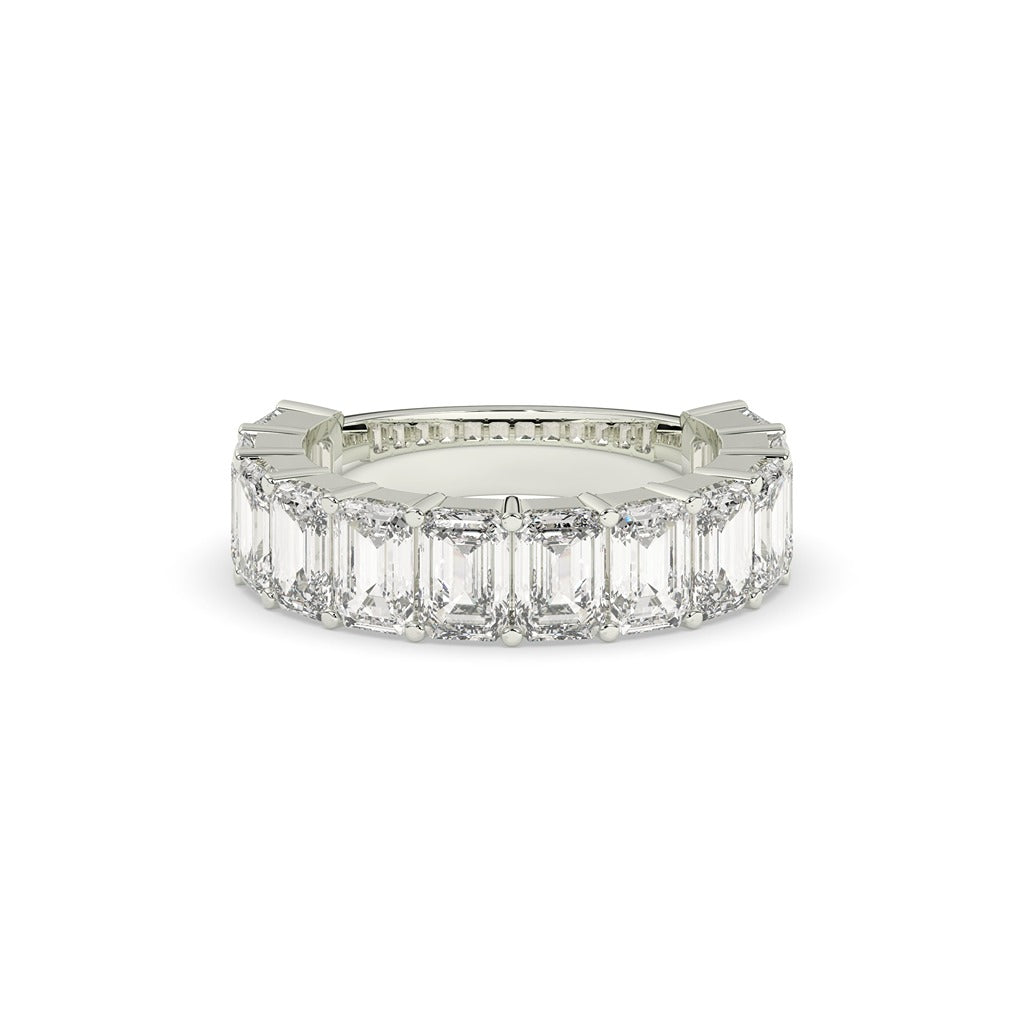 Emerald Cut Diamond Eternity Band