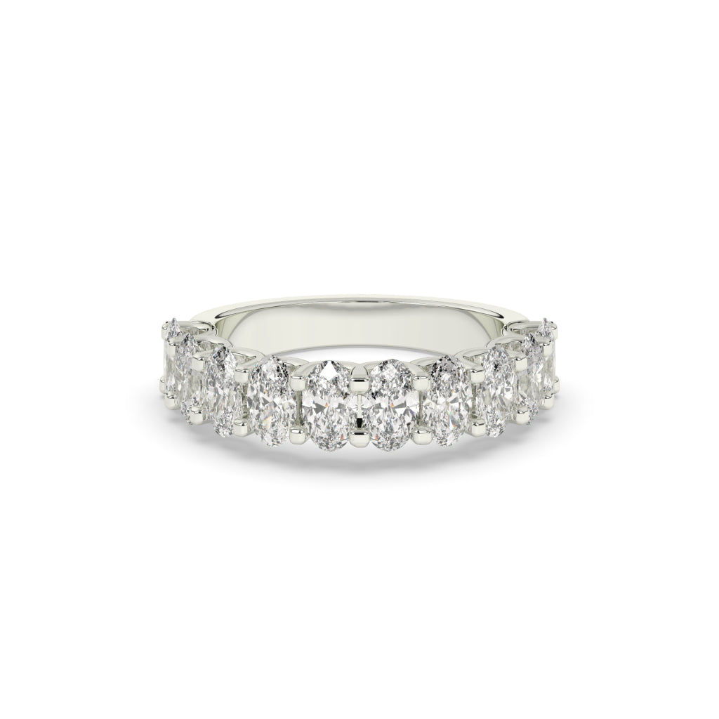 Oval Cut Diamond Eternity Band