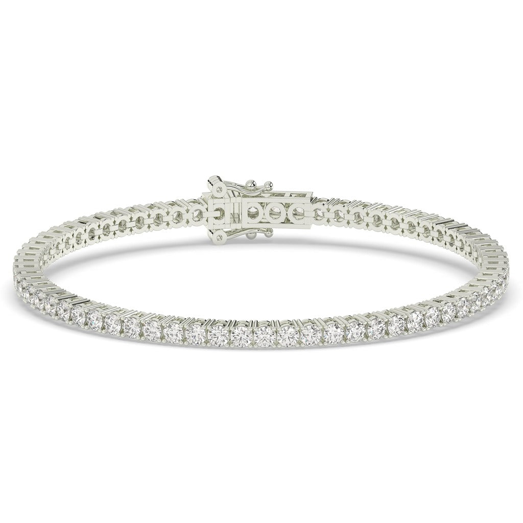 Elegant Round Diamond Gold Bracelet