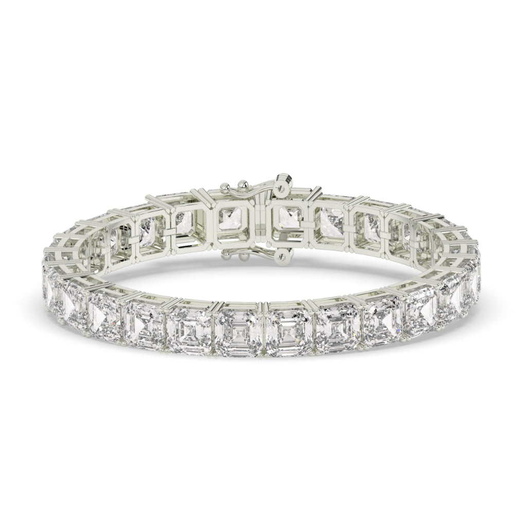 Iced Out Baguette Diamond Cuban Link Bracelet