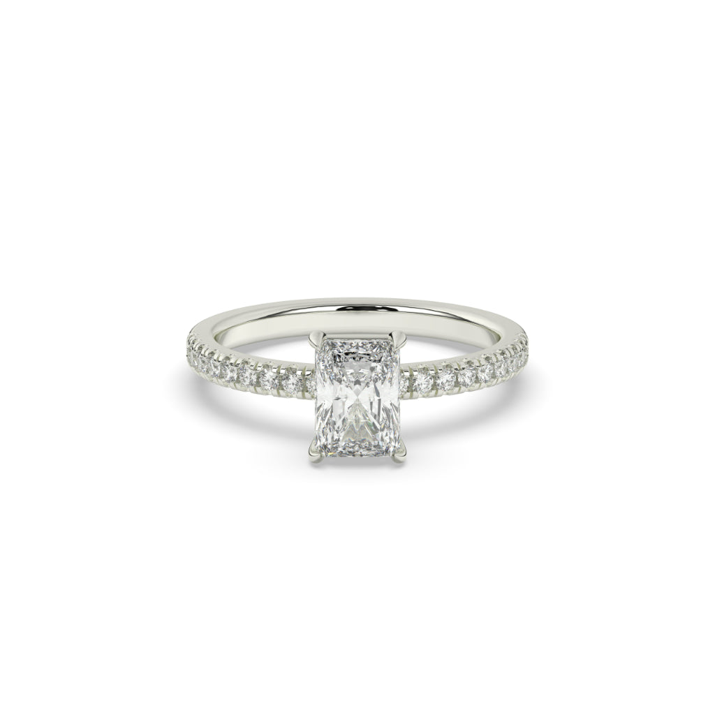 Radiant Cut Diamond Solitaire Ring