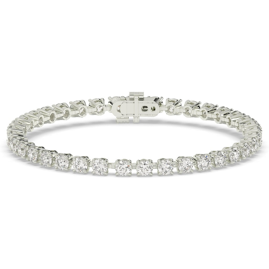 Gold Prong Set Diamond Bracelet