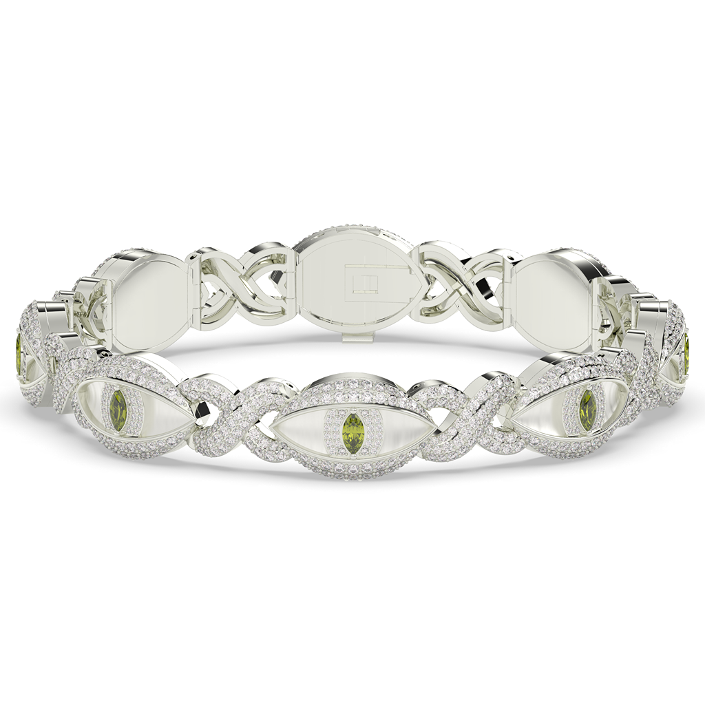 Evil Eye Infinity Diamond Bracelet