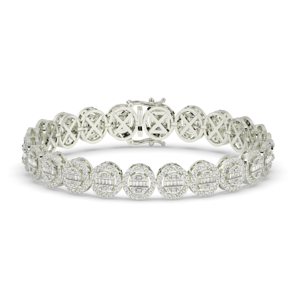 Classic Glow Baguette Circle Bracelet