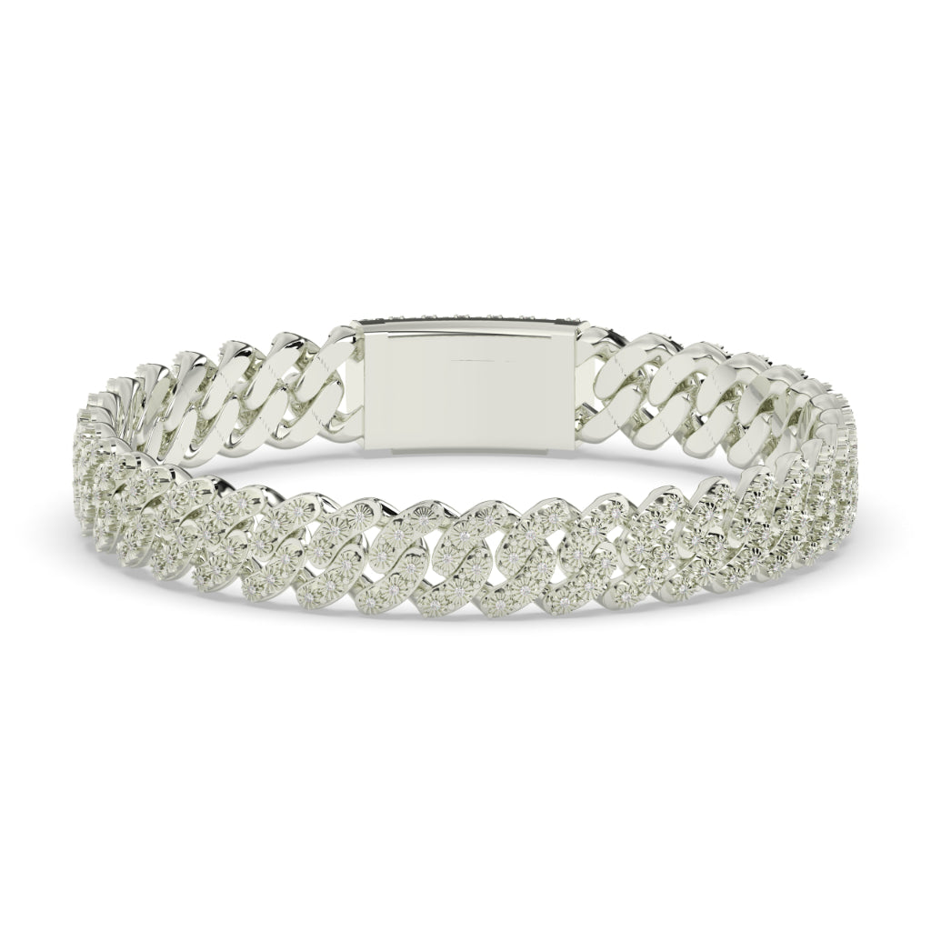 Diamond Iced Cuban Link Bracelet