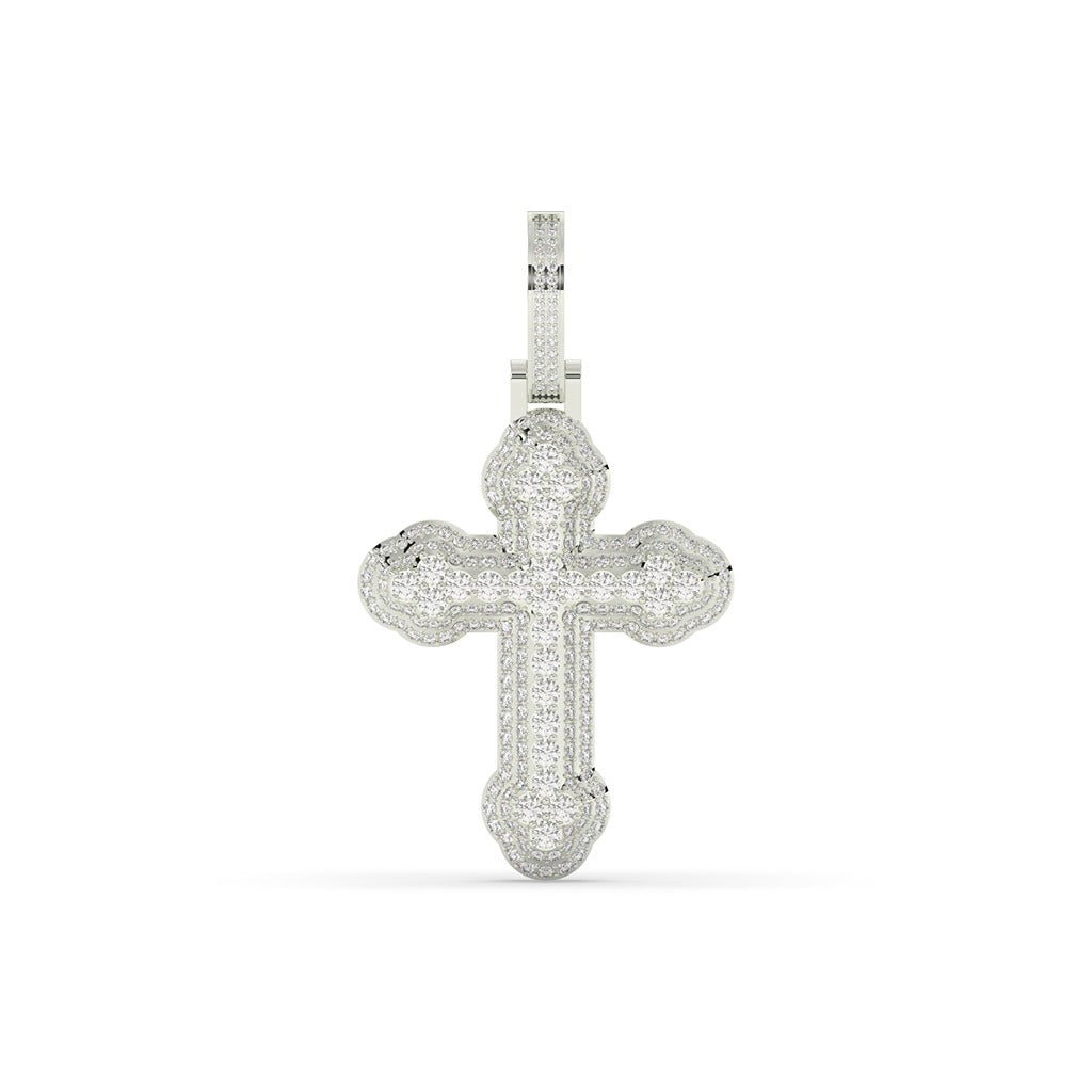 Classic Pave Diamond Cross Pendant