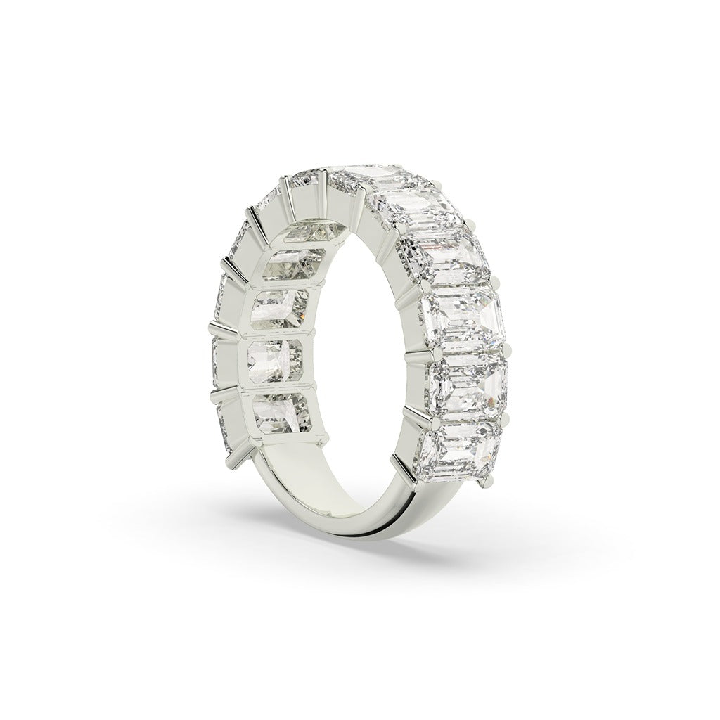 Emerald Cut Diamond Eternity Band
