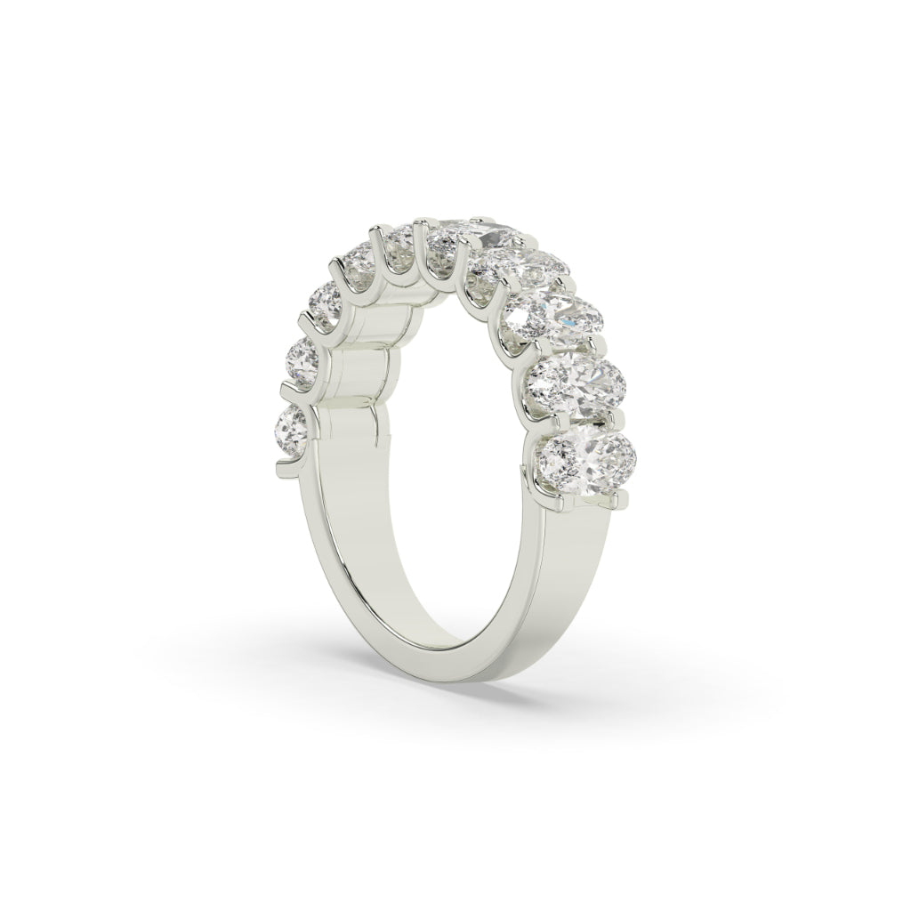 Oval Cut Diamond Eternity Band
