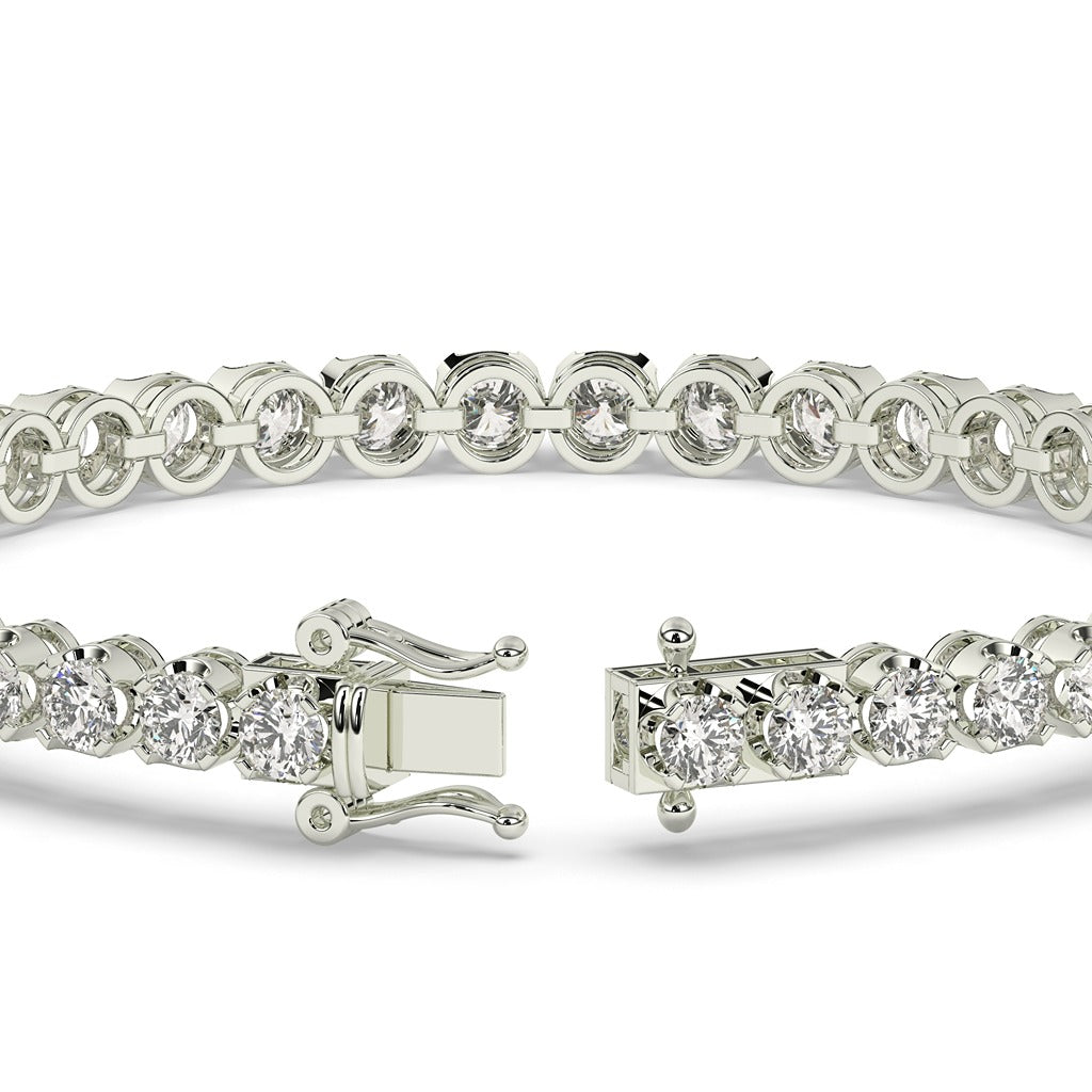 Classic Gold Diamond Tennis Bracelet