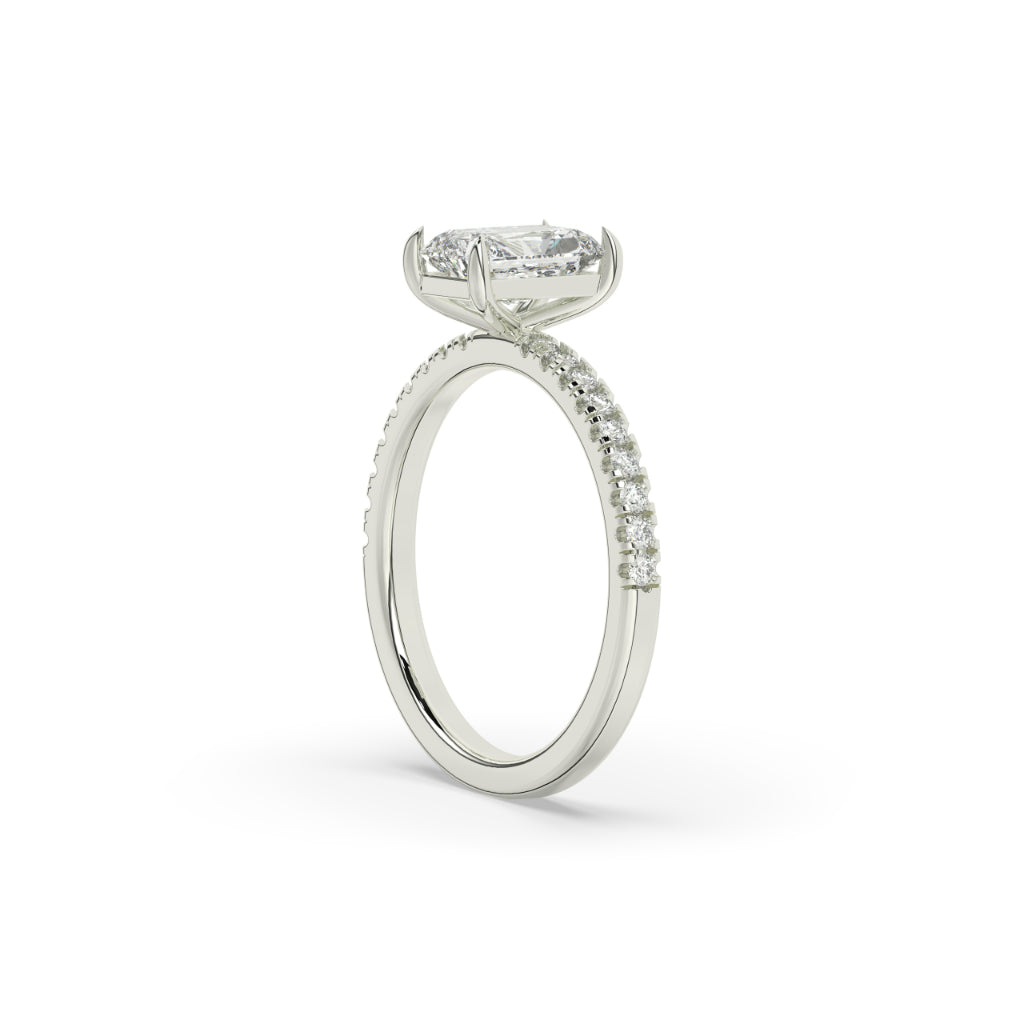 Radiant Cut Diamond Solitaire Ring