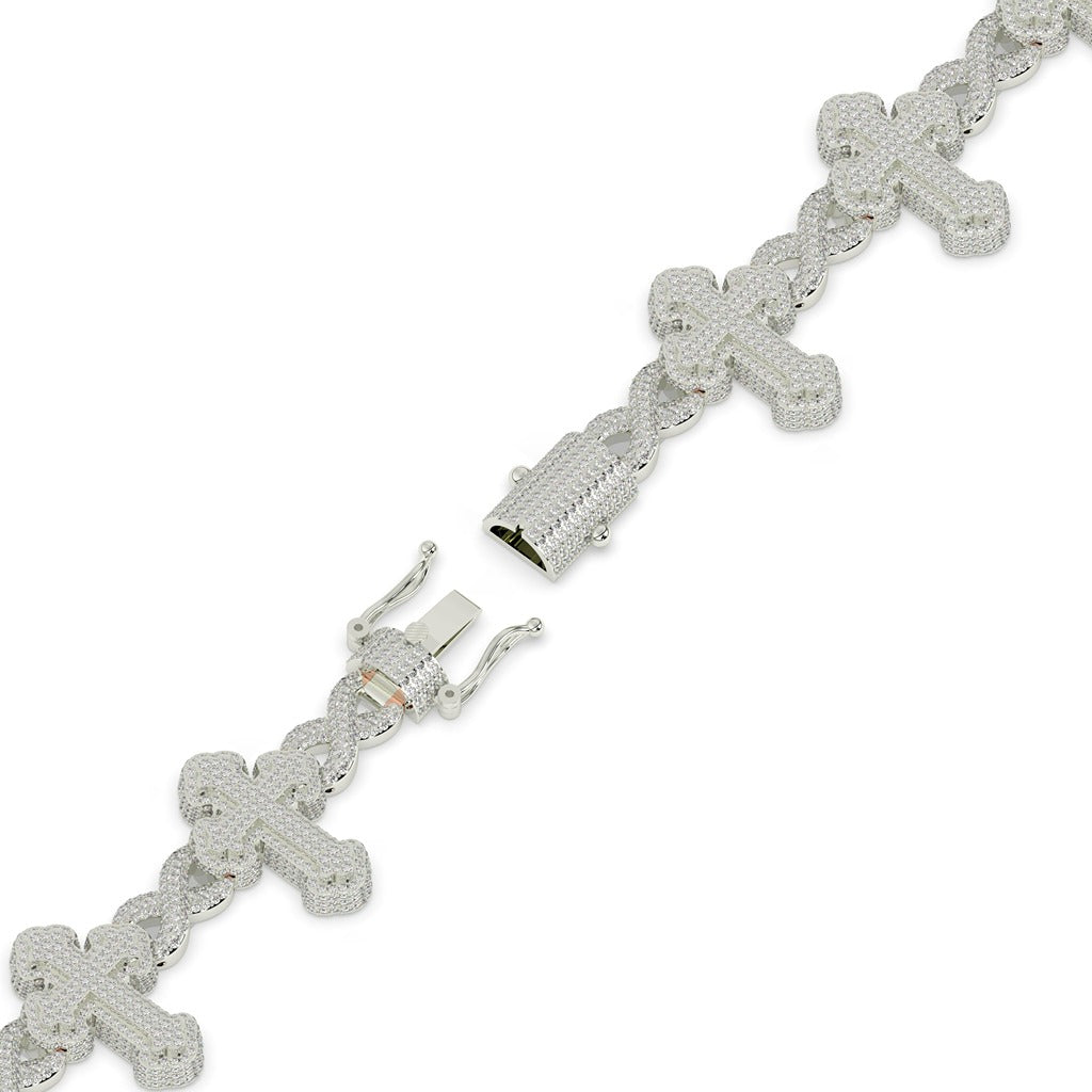 Faith Over Ice Gold Bracelet