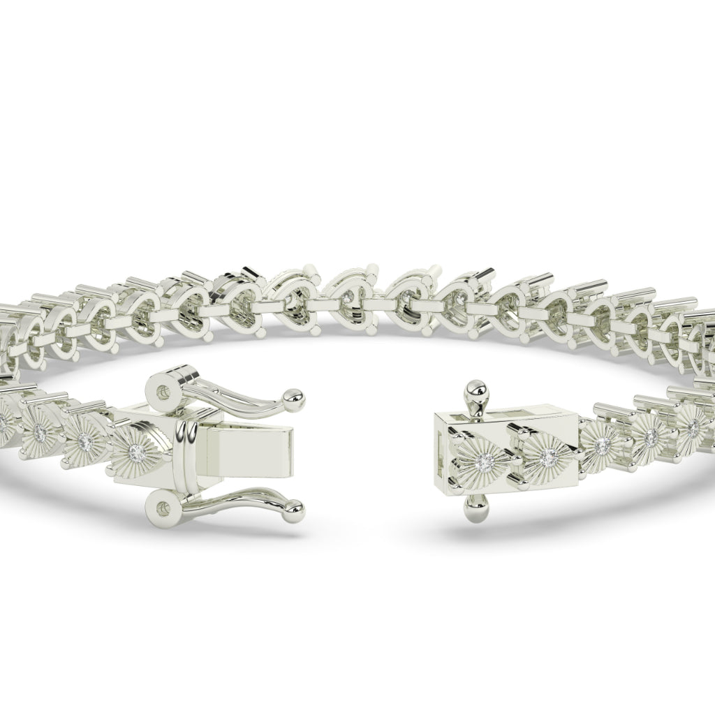 Delicate Petal Design Gold Bracelet