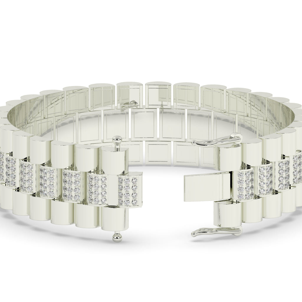 Gold Brick Pavé Shine Bracelet