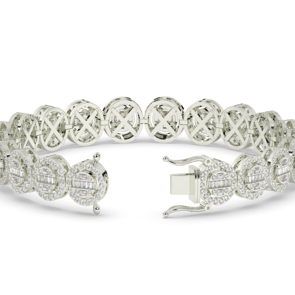 Classic Glow Baguette Circle Bracelet