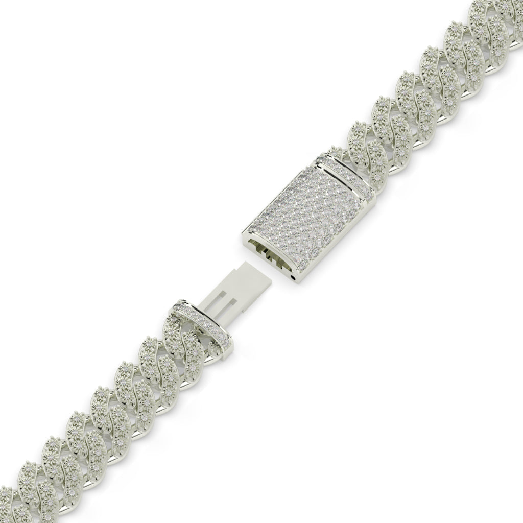 Diamond Iced Cuban Link Bracelet