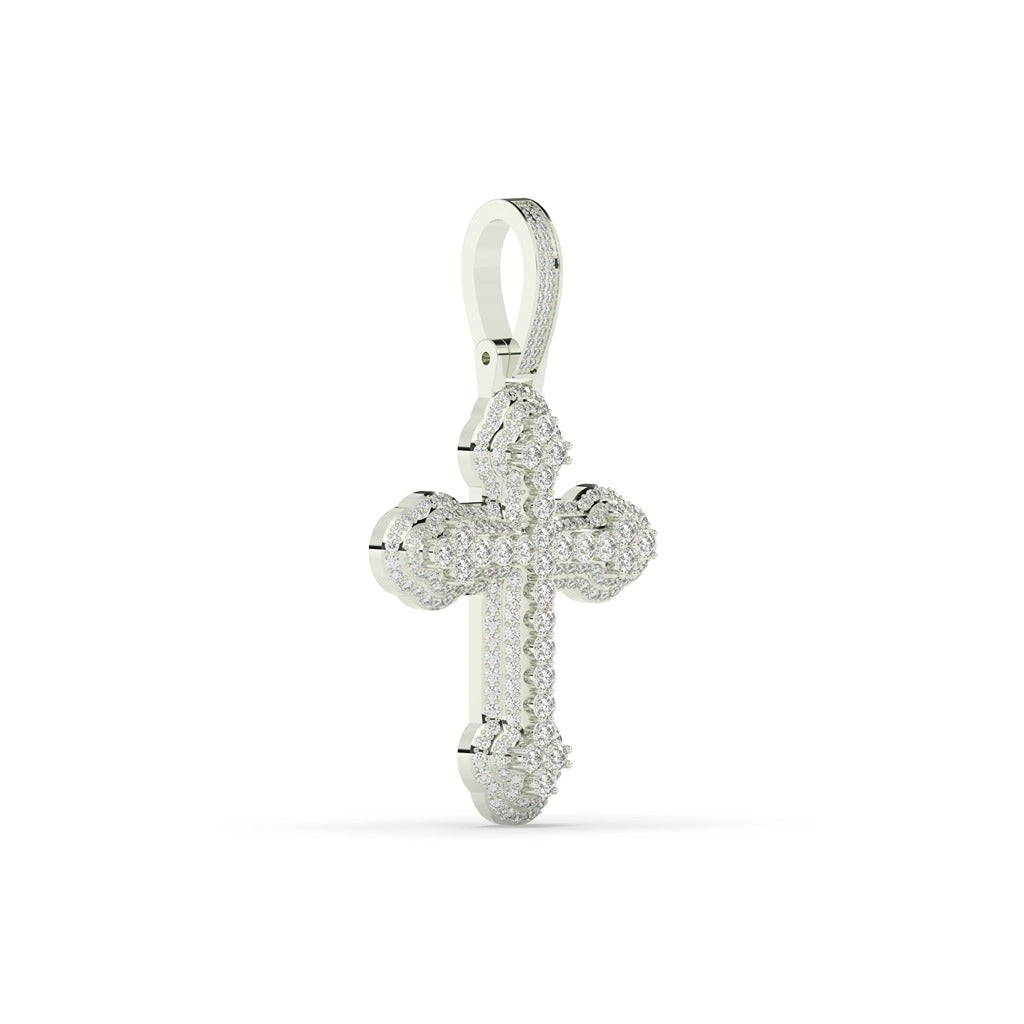 Classic Pave Diamond Cross Pendant