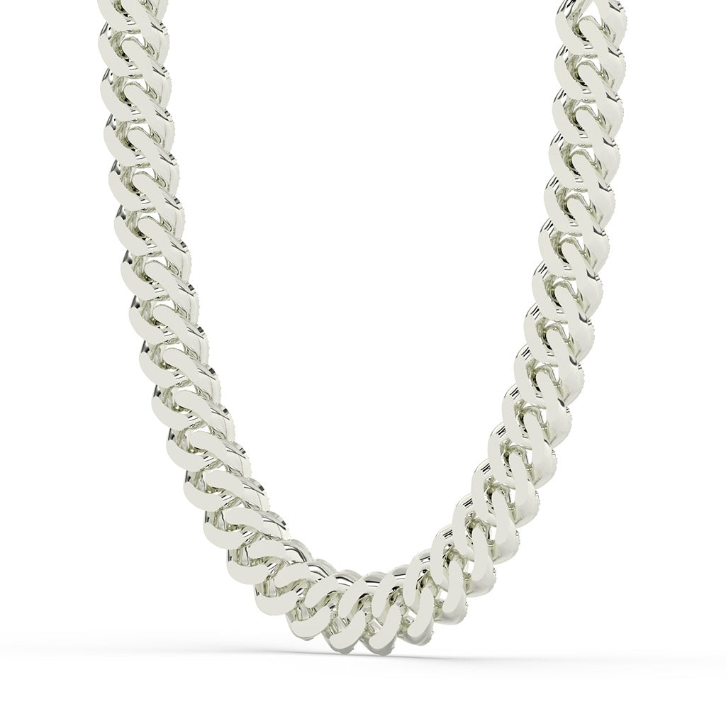 Dual Shine Diamond Cuban Necklace