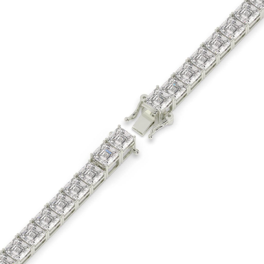 Iced Out Baguette Diamond Cuban Link Bracelet