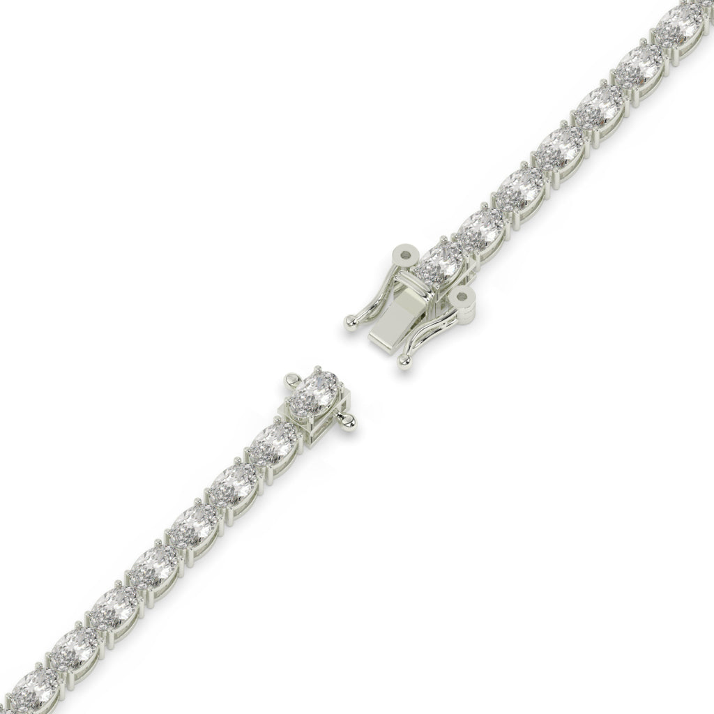 Oval Brilliance Gold Tennis Bracelet