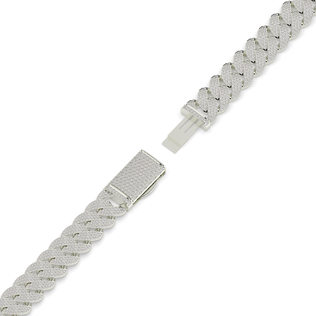 Slim Iced Cuban Link Bracelet