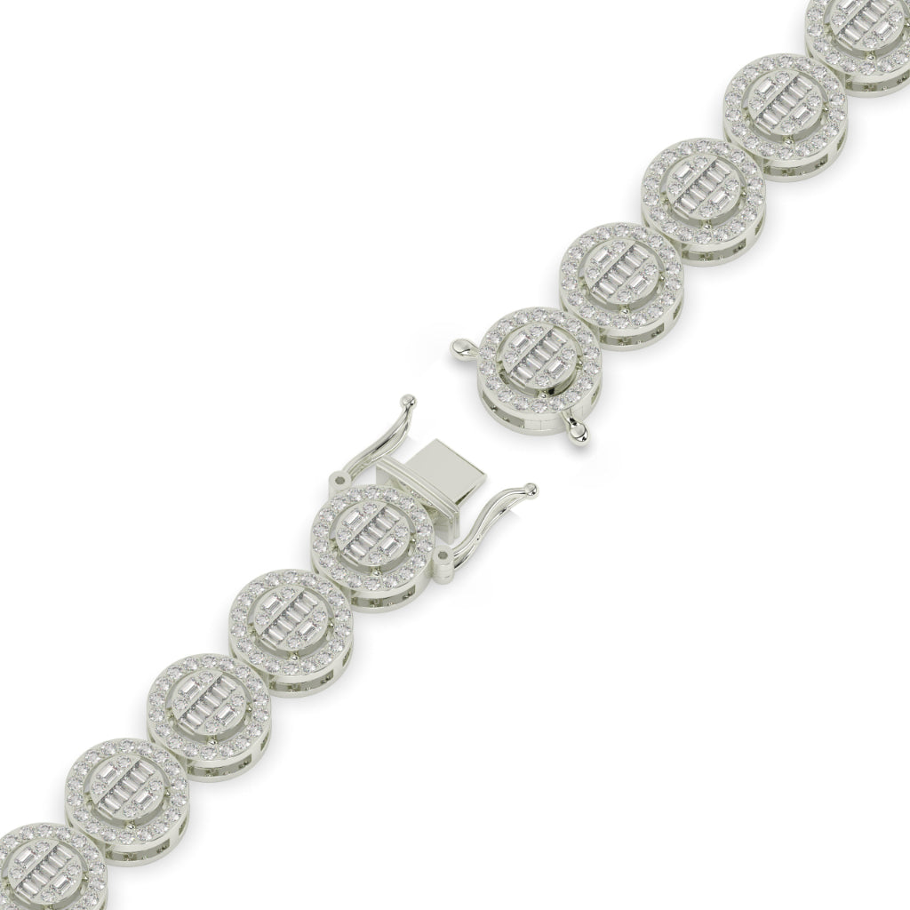 Classic Glow Baguette Circle Bracelet