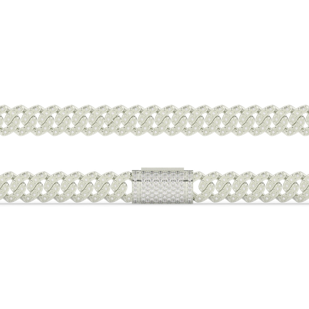 Diamond Iced Cuban Link Bracelet