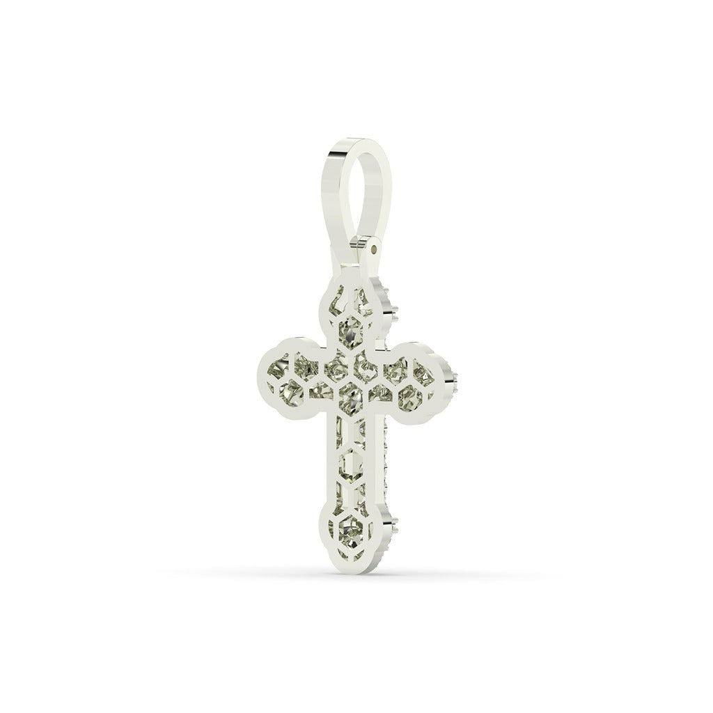 Classic Pave Diamond Cross Pendant