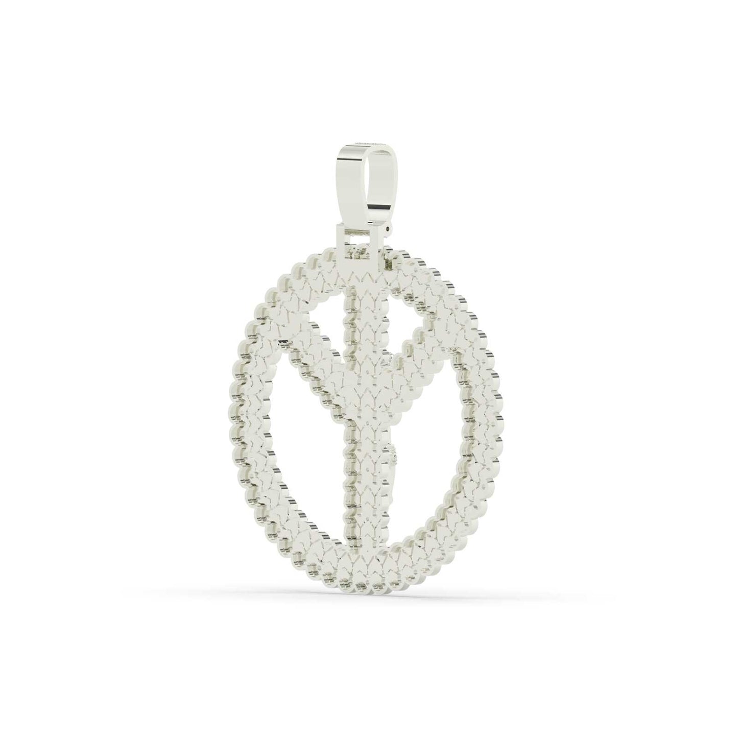 Jesus Peace Sign Gold Pendant