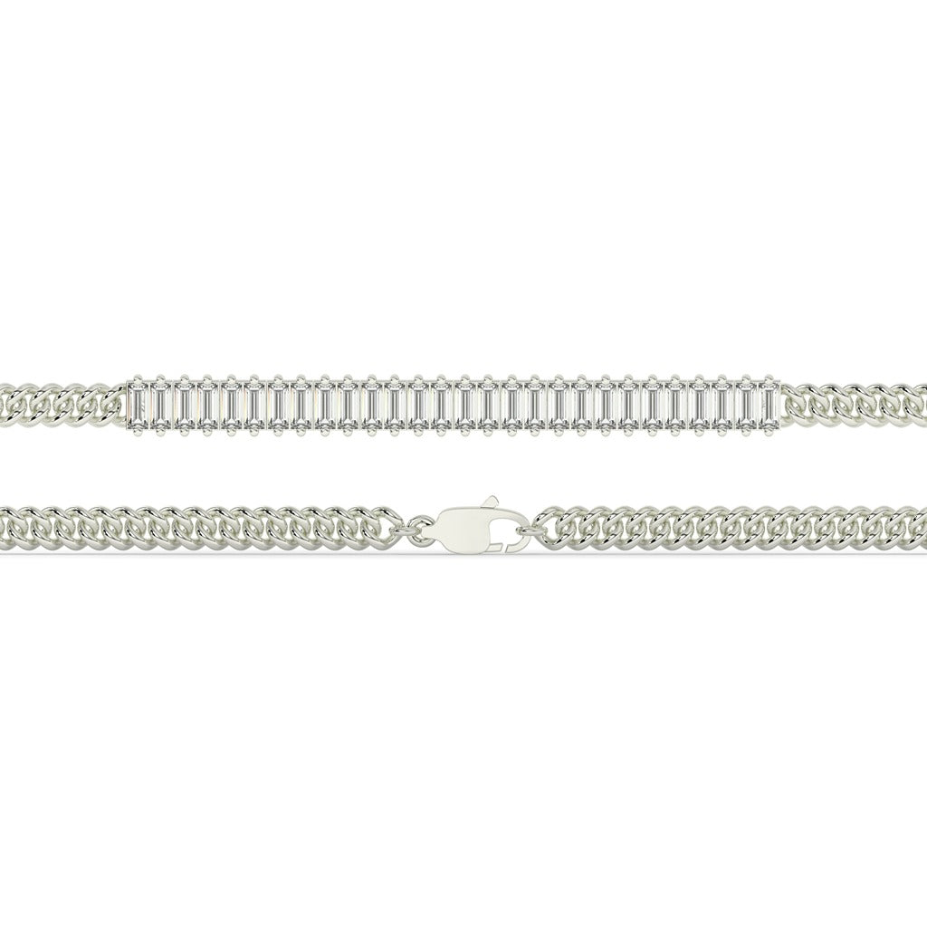 Gold Tennis Bracelet with Sparkling Diamonds & Sapphires