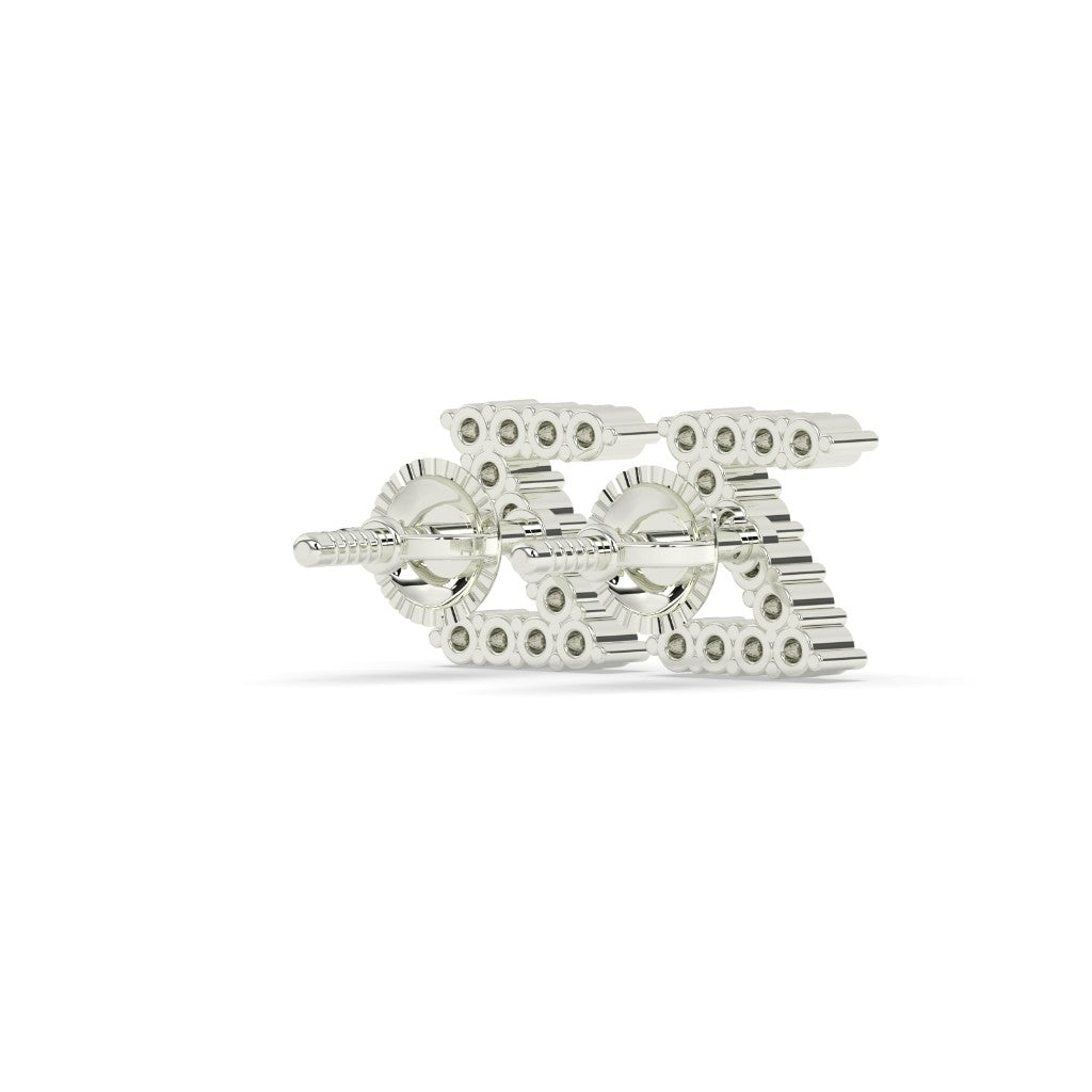 Sparkling Z Alphabet Stud Earrings