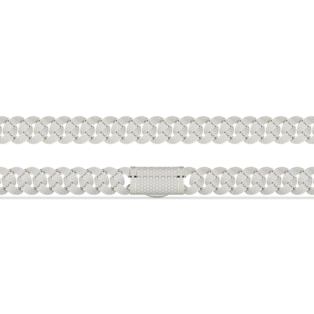 Slim Iced Cuban Link Bracelet