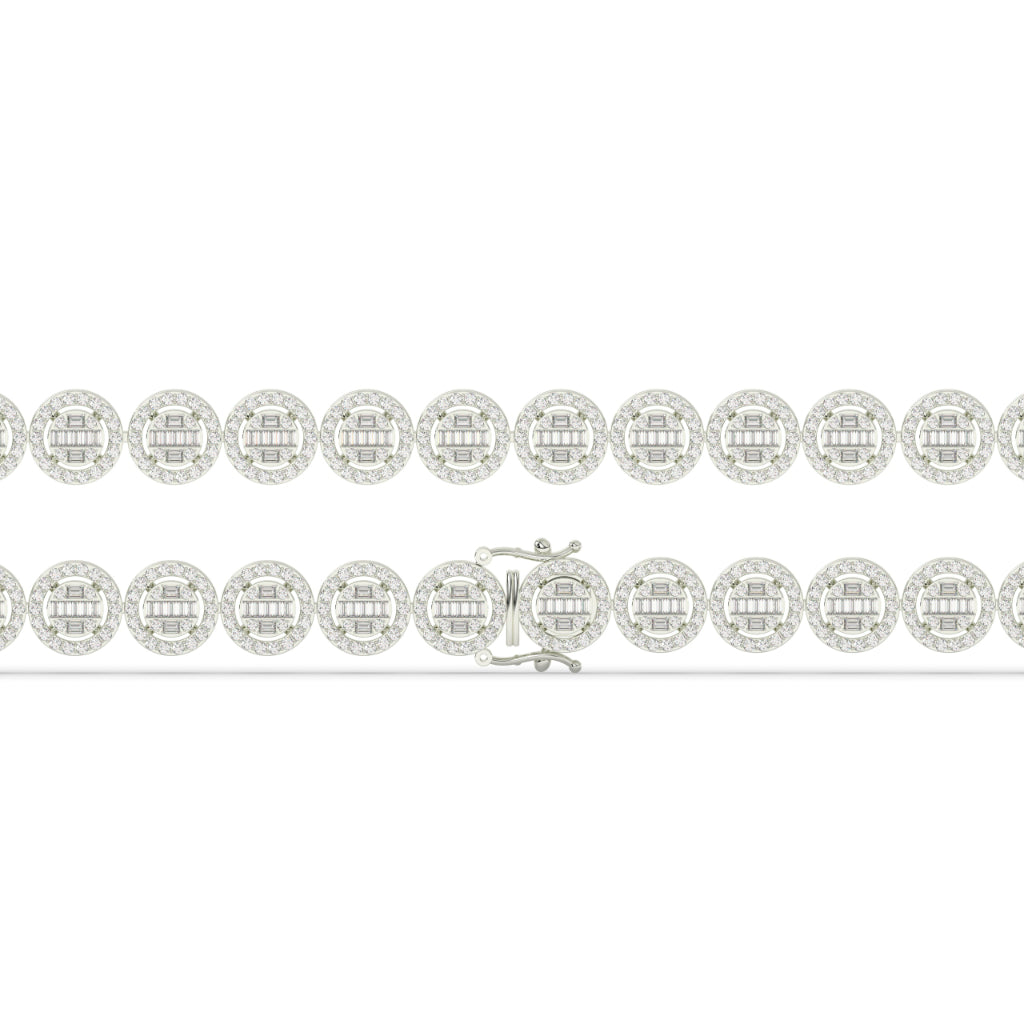 Classic Glow Baguette Circle Bracelet