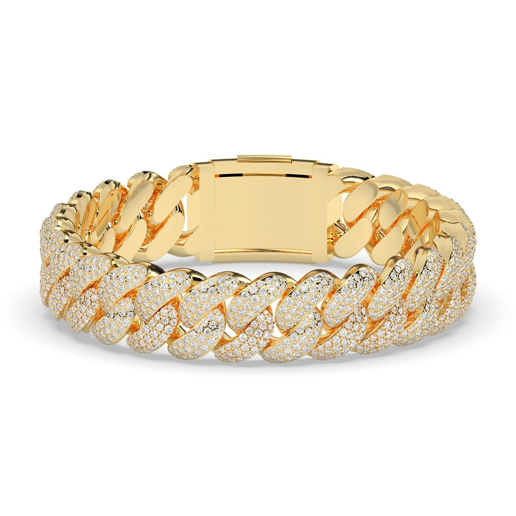 Diamond Drenched Cuban Link Bracelet