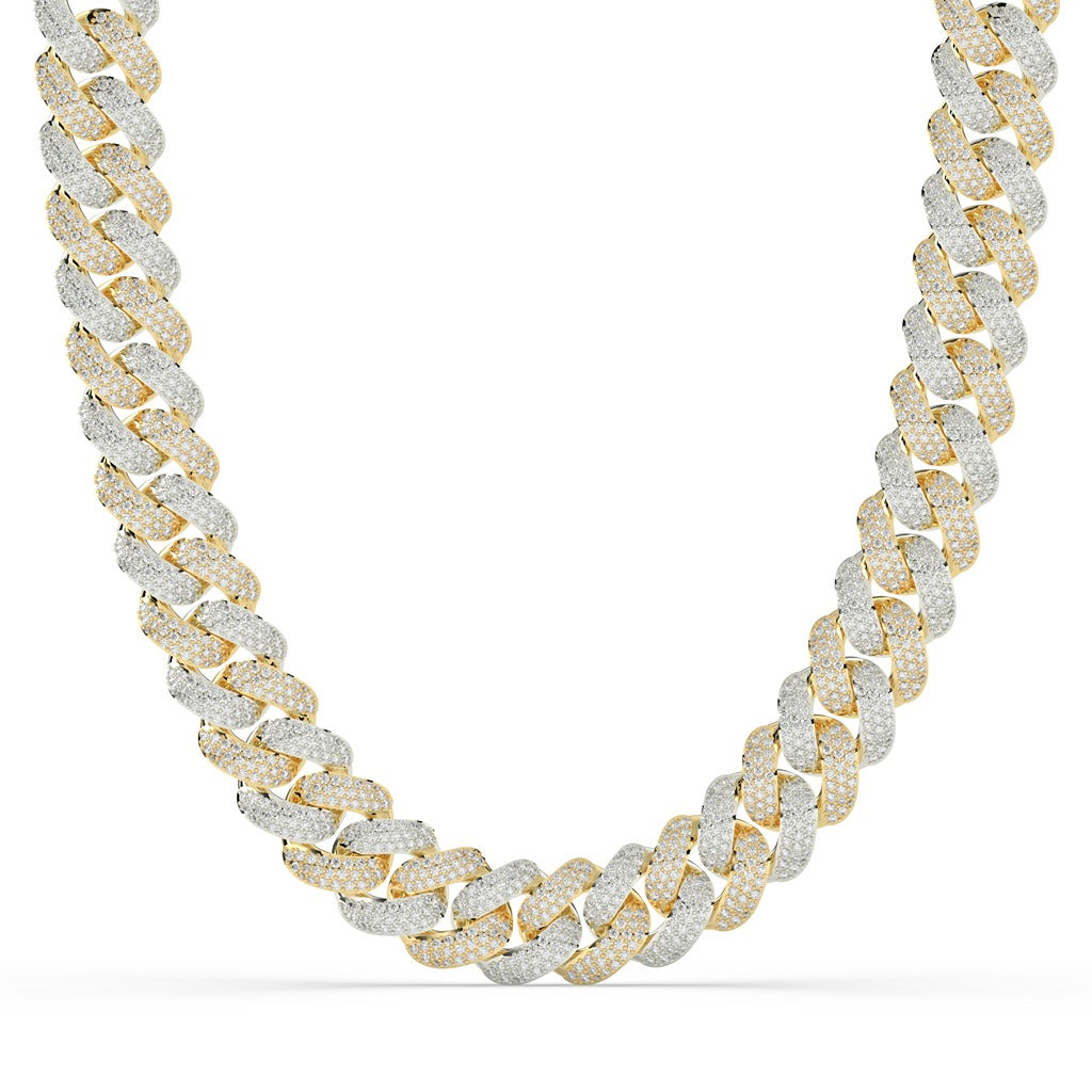 Dual Shine Diamond Cuban Necklace